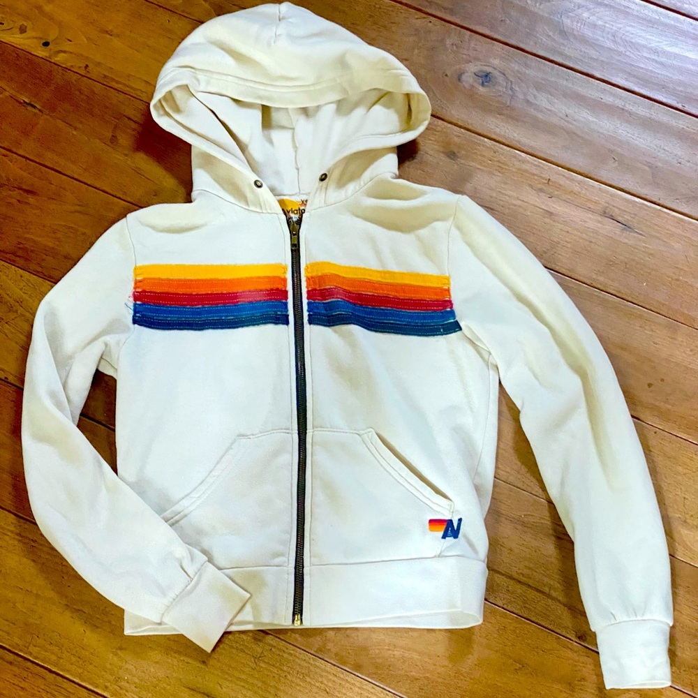 Aviator Nation * Excellent Condition * Retro-Style Hoodie Sweatshirt XS